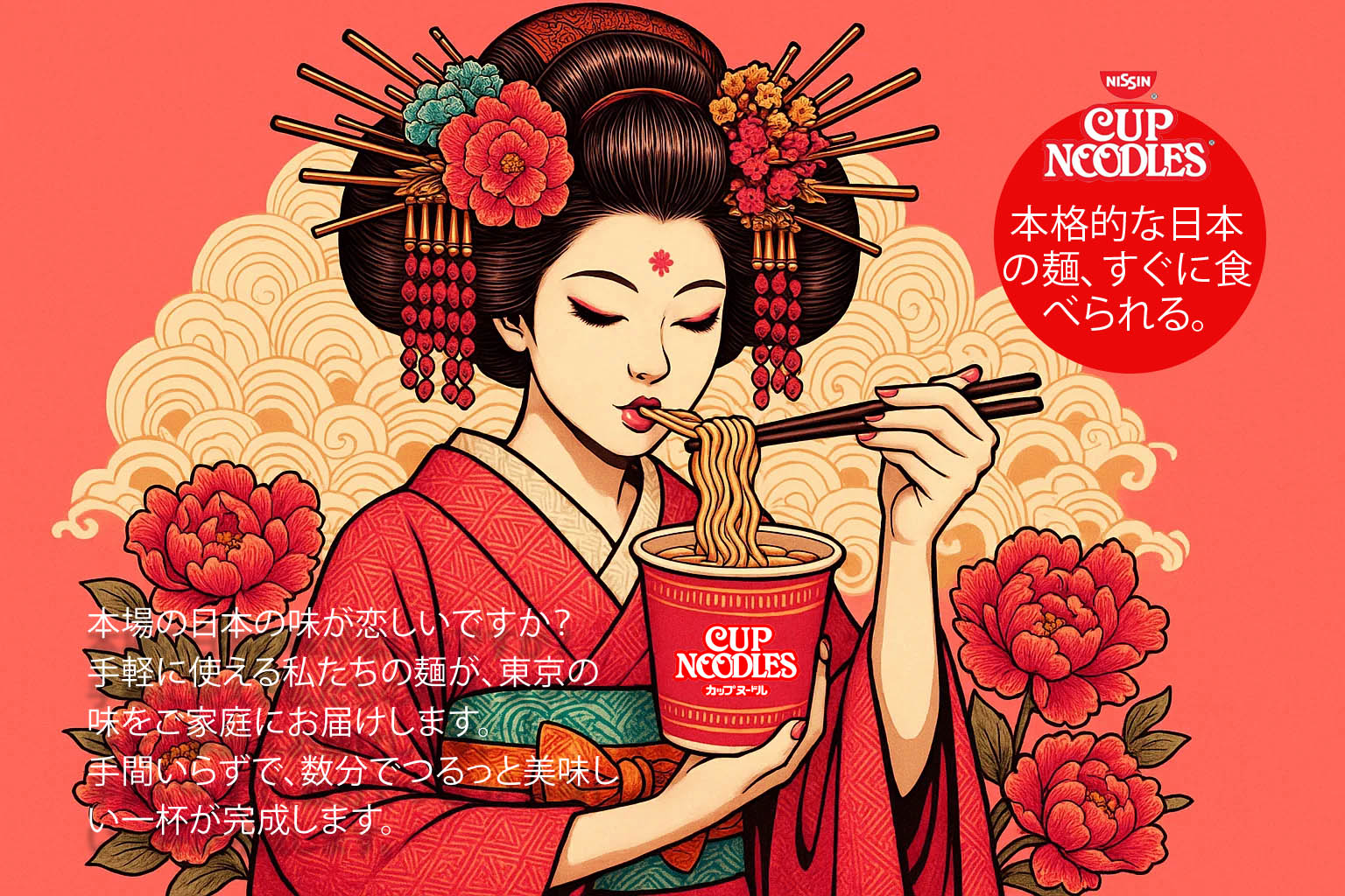 Japanese cup noodles Ad